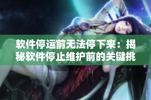 软件停运前无法停下来：揭秘软件停止维护前的关键挑战