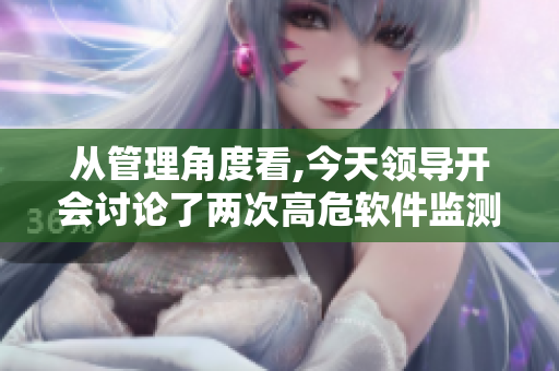 从管理角度看,今天领导开会讨论了两次高危软件监测措施的问题