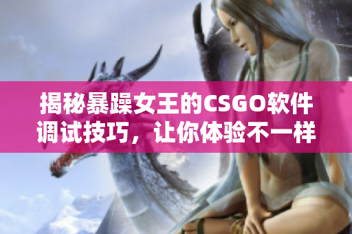 揭秘暴躁女王的CSGO软件调试技巧，让你体验不一样的游戏乐趣！