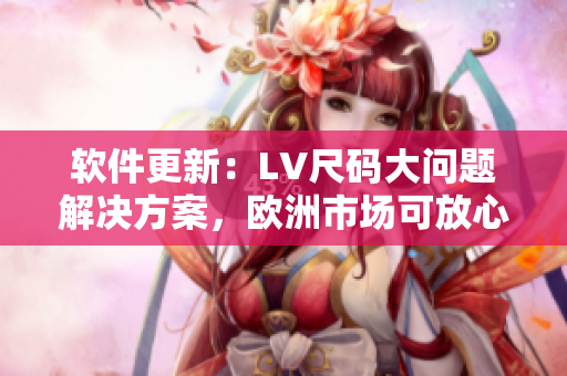 软件更新：LV尺码大问题解决方案，欧洲市场可放心购买
