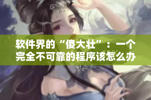 软件界的“傻大壮”：一个完全不可靠的程序该怎么办？