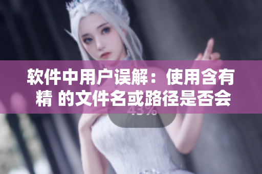 软件中用户误解：使用含有 精 的文件名或路径是否会导致软件异常？
