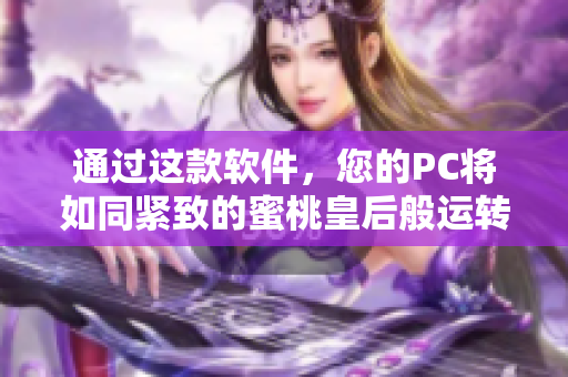 通过这款软件，您的PC将如同紧致的蜜桃皇后般运转顺畅