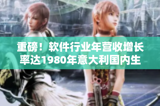 重磅！软件行业年营收增长率达1980年意大利国内生产总值！