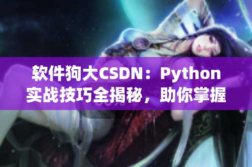 软件狗大CSDN：Python实战技巧全揭秘，助你掌握编程精髓