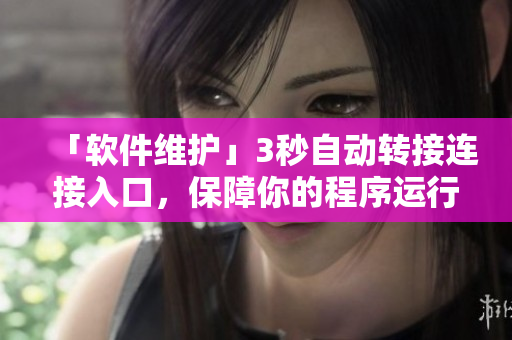 「软件维护」3秒自动转接连接入口，保障你的程序运行状态