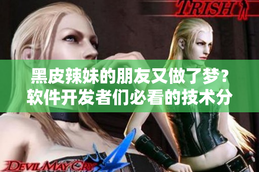 黑皮辣妹的朋友又做了梦？软件开发者们必看的技术分享！