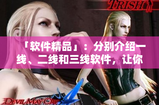 「软件精品」：分别介绍一线、二线和三线软件，让你了如指掌