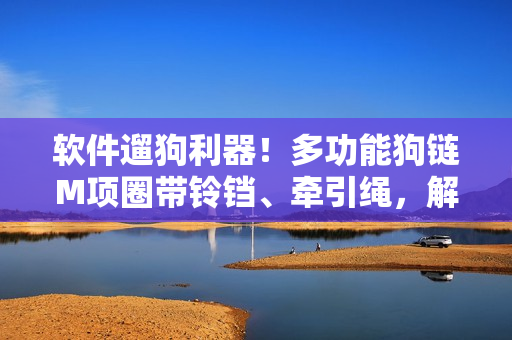软件遛狗利器！多功能狗链M项圈带铃铛、牵引绳，解放你的手并维护宠物安全