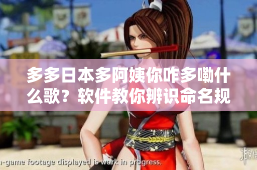 多多日本多阿姨你咋多嘞什么歌？软件教你辨识命名规范——全面防止符号错误！