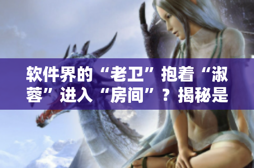 软件界的“老卫”抱着“淑蓉”进入“房间”？揭秘是哪位导演亲自打造的！
