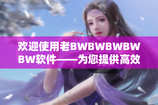 欢迎使用老BWBWBWBWBW软件——为您提供高效、稳定的工作体验