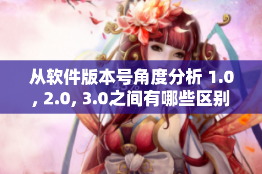 从软件版本号角度分析 1.0, 2.0, 3.0之间有哪些区别？