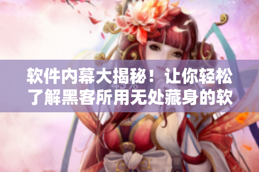 软件内幕大揭秘！让你轻松了解黑客所用无处藏身的软件