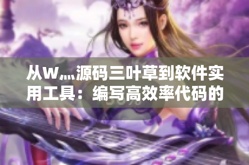 从W灬源码三叶草到软件实用工具：编写高效率代码的秘诀
