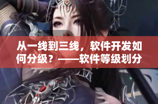 从一线到三线，软件开发如何分级？——软件等级划分解析