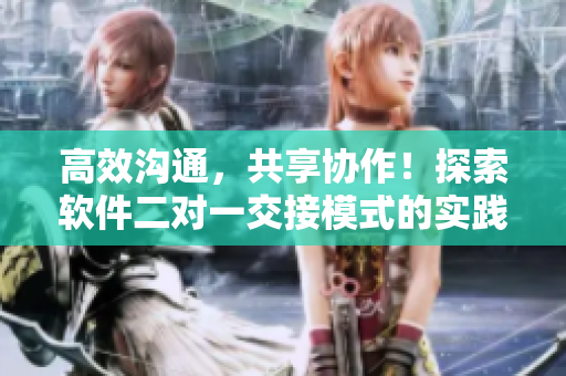 高效沟通，共享协作！探索软件二对一交接模式的实践方法