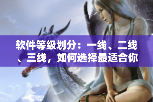 软件等级划分：一线、二线、三线，如何选择最适合你的软件？