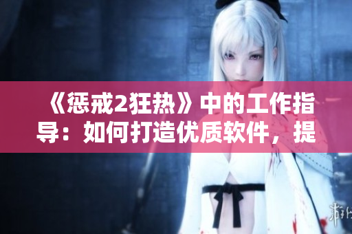 《惩戒2狂热》中的工作指导：如何打造优质软件，提高用户满意度？