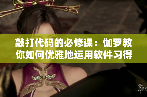 敲打代码的必修课：伽罗教你如何优雅地运用软件习得腿法！