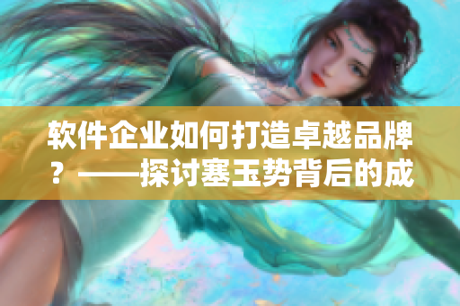 软件企业如何打造卓越品牌？——探讨塞玉势背后的成功策略