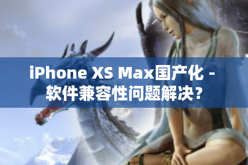 iPhone XS Max国产化 - 软件兼容性问题解决？