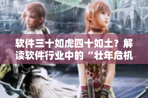 软件三十如虎四十如土？解读软件行业中的“壮年危机”
