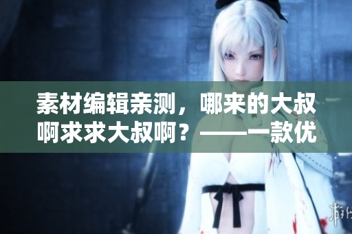 素材编辑亲测，哪来的大叔啊求求大叔啊？——一款优秀的素材管理软件