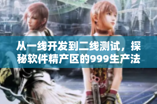 从一线开发到二线测试，探秘软件精产区的999生产法则