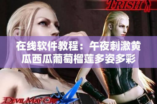 在线软件教程：午夜刺激黄瓜西瓜葡萄榴莲多姿多彩