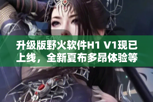 升级版野火软件H1 V1现已上线，全新夏布多昂体验等你来尝试