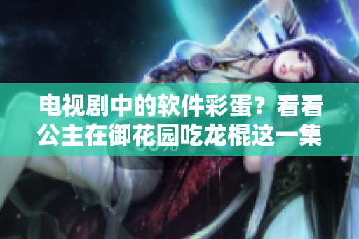 电视剧中的软件彩蛋？看看公主在御花园吃龙棍这一集