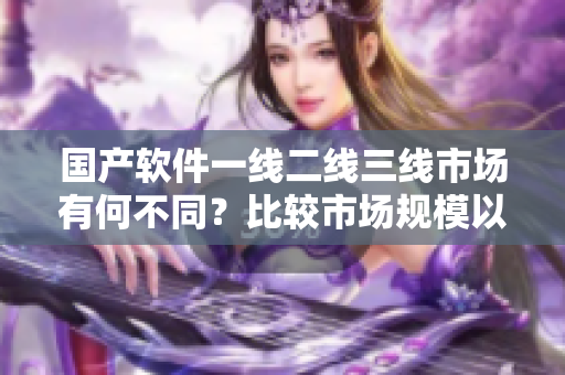 国产软件一线二线三线市场有何不同？比较市场规模以及用户画像的差异