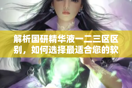解析国研精华液一二三区区别，如何选择最适合您的软件？