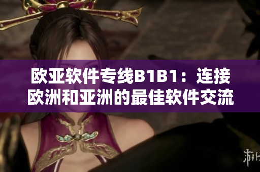 欧亚软件专线B1B1：连接欧洲和亚洲的最佳软件交流汇流处