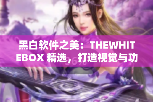 黑白软件之美：THEWHITEBOX 精选，打造视觉与功能的完美平衡
