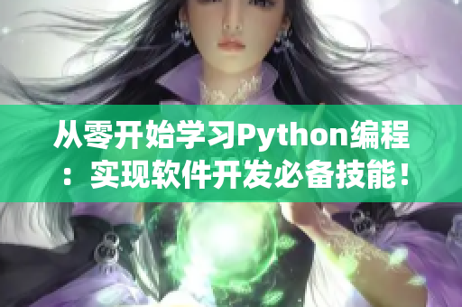 从零开始学习Python编程：实现软件开发必备技能！