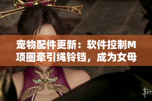 宠物配件更新：软件控制M项圈牵引绳铃铛，成为女母狗最爱