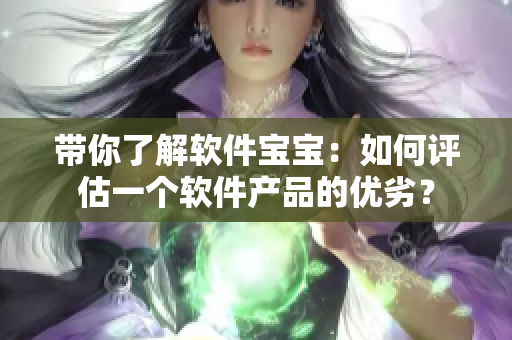 带你了解软件宝宝：如何评估一个软件产品的优劣？
