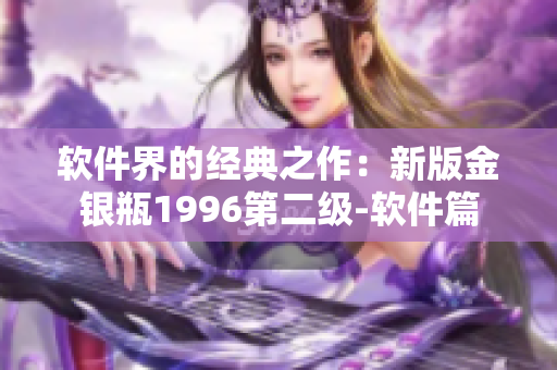 软件界的经典之作：新版金银瓶1996第二级-软件篇