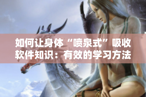 如何让身体“喷泉式”吸收软件知识：有效的学习方法分享