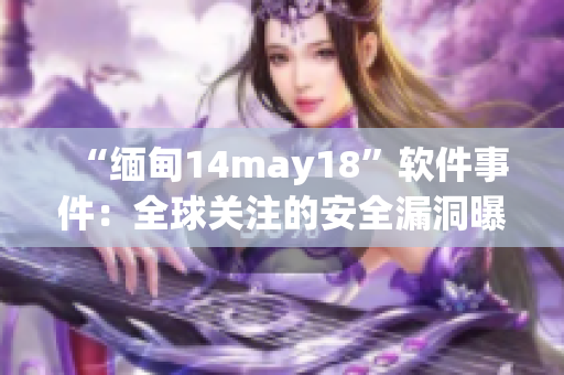 “缅甸14may18”软件事件：全球关注的安全漏洞曝光