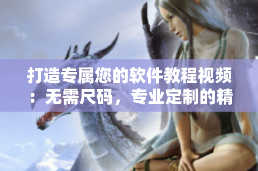 打造专属您的软件教程视频：无需尺码，专业定制的精品产品演示