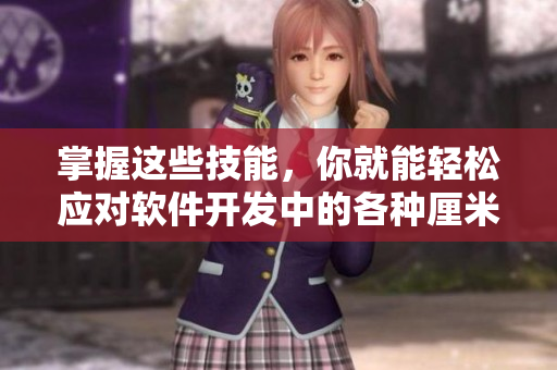 掌握这些技能，你就能轻松应对软件开发中的各种厘米