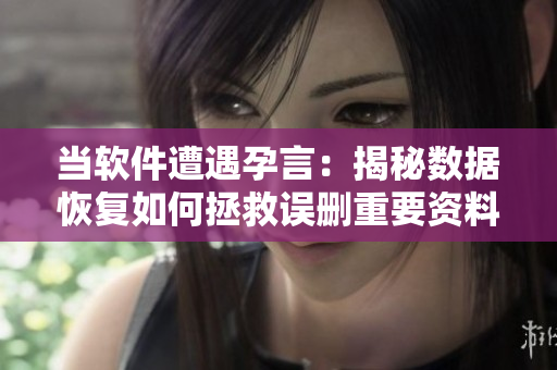 当软件遭遇孕言：揭秘数据恢复如何拯救误删重要资料