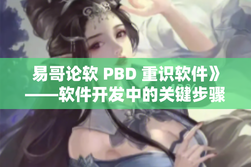 易哥论软 PBD 重识软件》——软件开发中的关键步骤和技巧