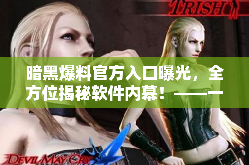 暗黑爆料官方入口曝光，全方位揭秘软件内幕！——一位编辑的视角