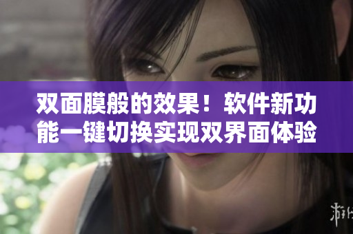 双面膜般的效果！软件新功能一键切换实现双界面体验