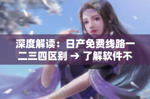 深度解读：日产免费线路一二三四区别 → 了解软件不同版本的差异