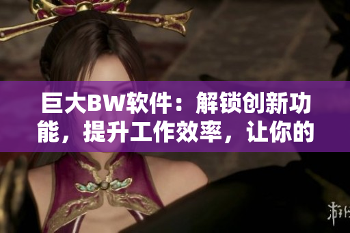 巨大BW软件：解锁创新功能，提升工作效率，让你的工作流程更加高效！